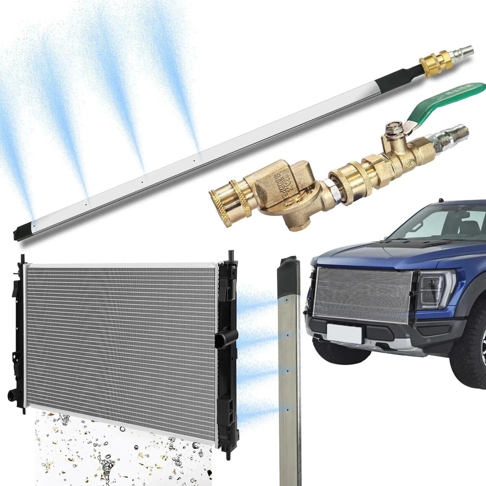 Radiator Cleaning Wand Tool with Air Water Spray Nozzle