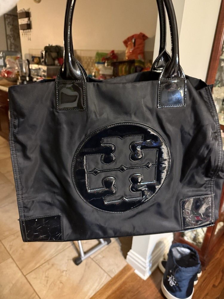 Tory Burch Ella Nylon Large Tote - Black (TB50009811-009)