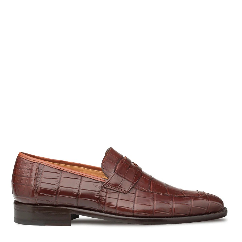 Mezlan Gables crocodile Penny Loafers Men's Shoes