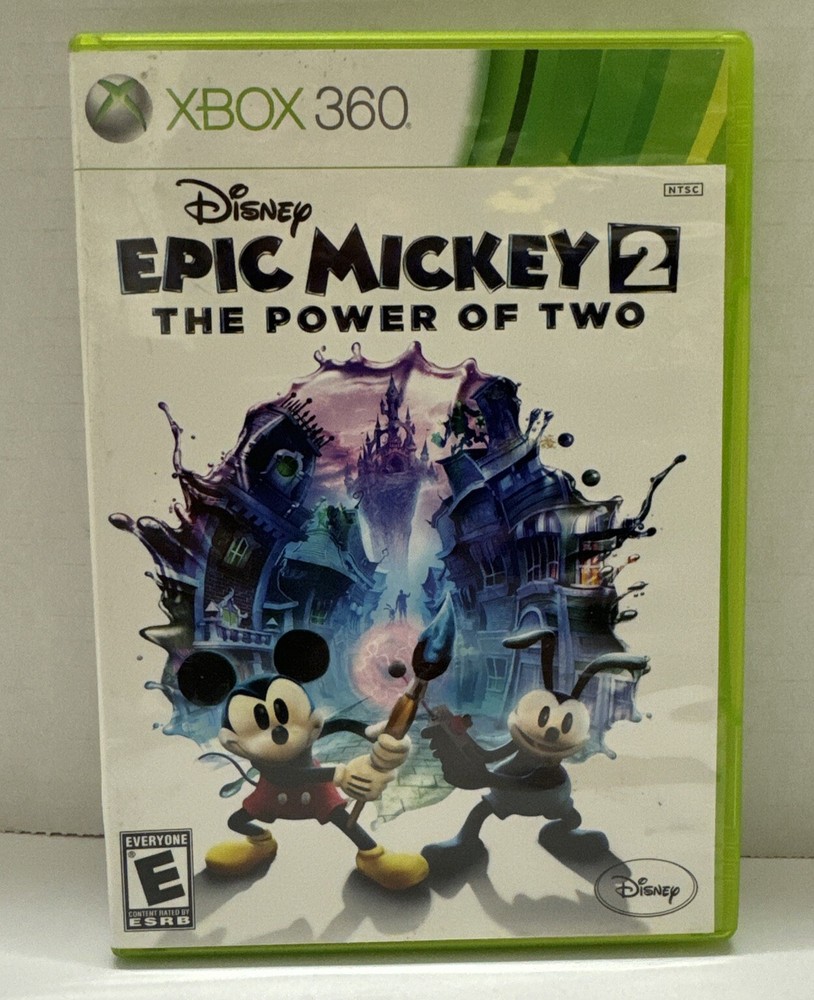 Epic Mickey 2 Xbox 360 Complete in Box with Manual Tested Working