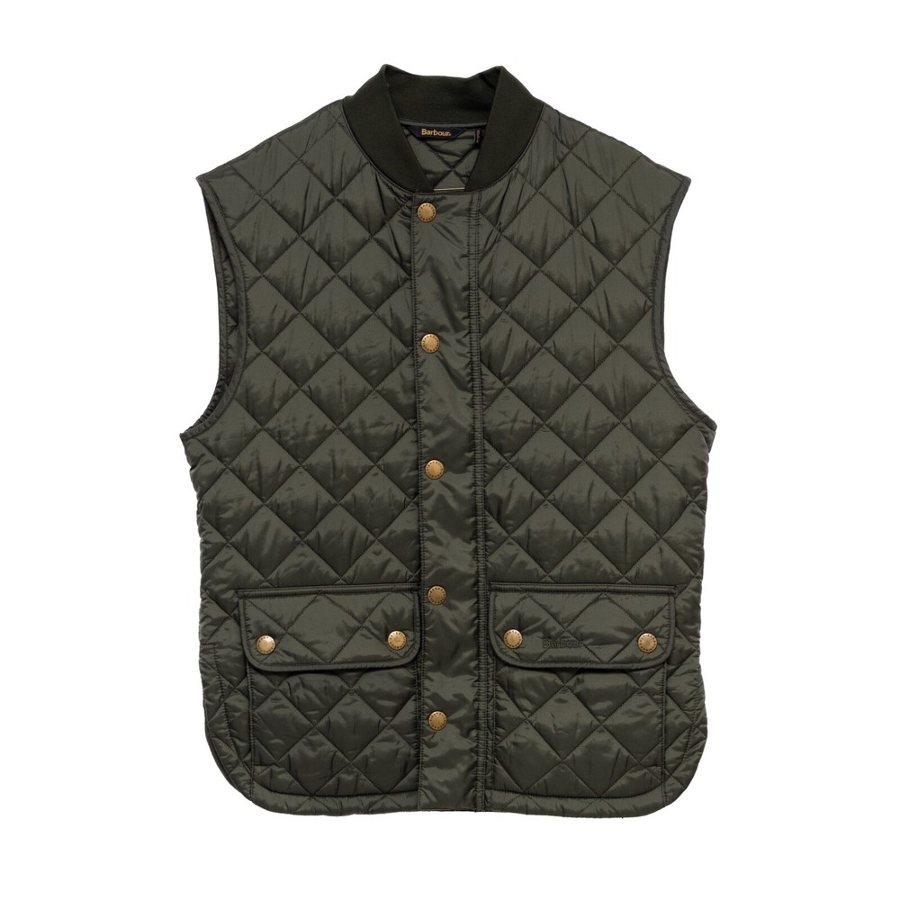 Barbour Sam Heughan Quilted Vest in Dusty Olive Green Size M