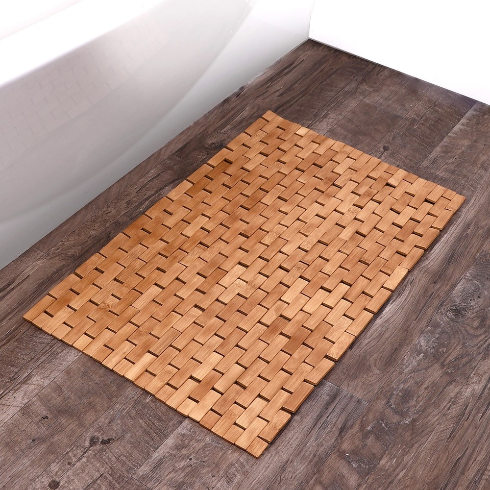 Better Homes Gardens Bamboo Tile Bath Step-Out Mat,18