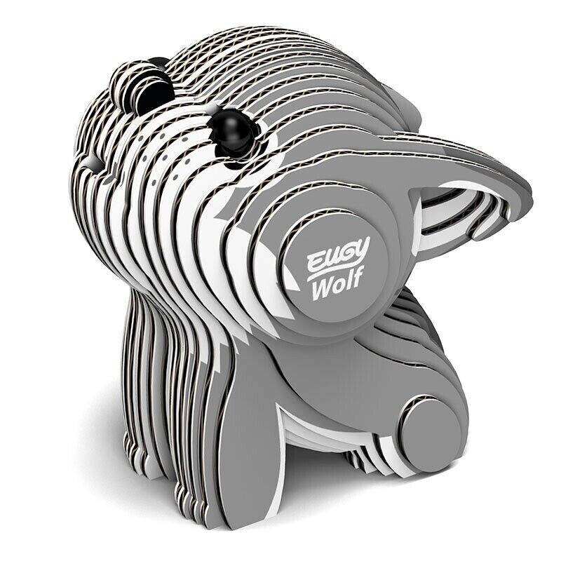 Bison & Wolf 3D  Cardboard Model Kits Eugy New 2 Awesome STEM Kits Safari LTD