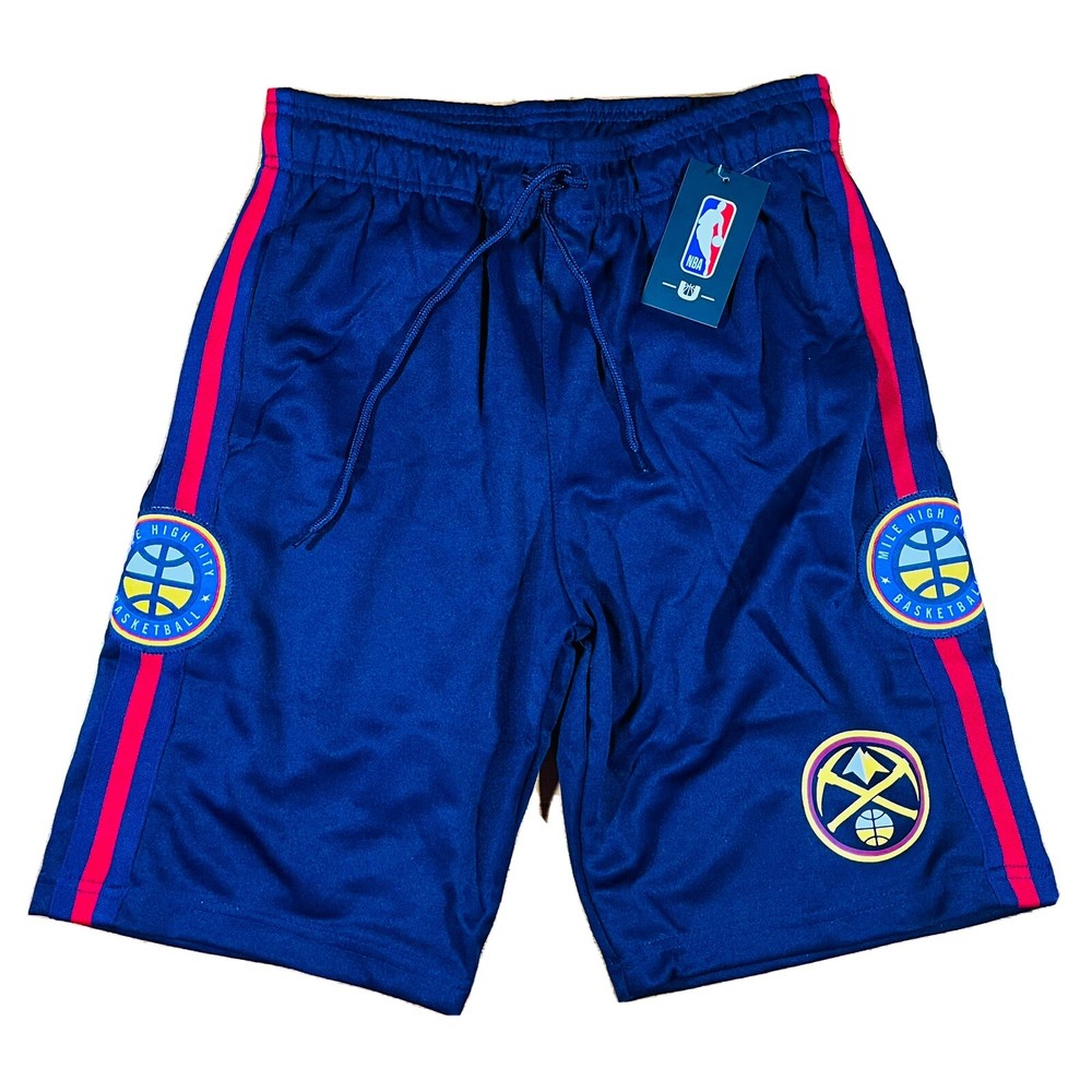 NBA Denver Nuggets MILE HIGH CITY Basketball Exercise Shorts Men’s Size Small S