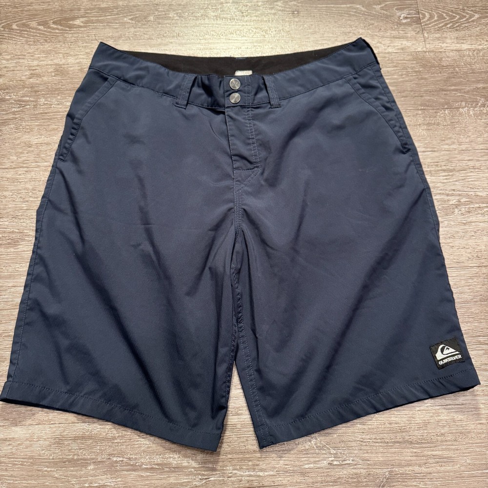 Quiksilver Board Shorts Mens 34 Blue Lightweight Stretch 10