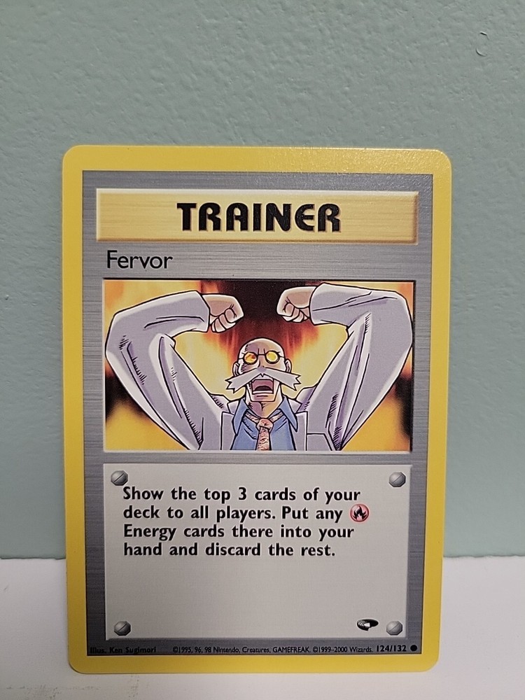 Pokemon TCG Fervor 124/132 Gym Challenge Edition Unlimited MINT