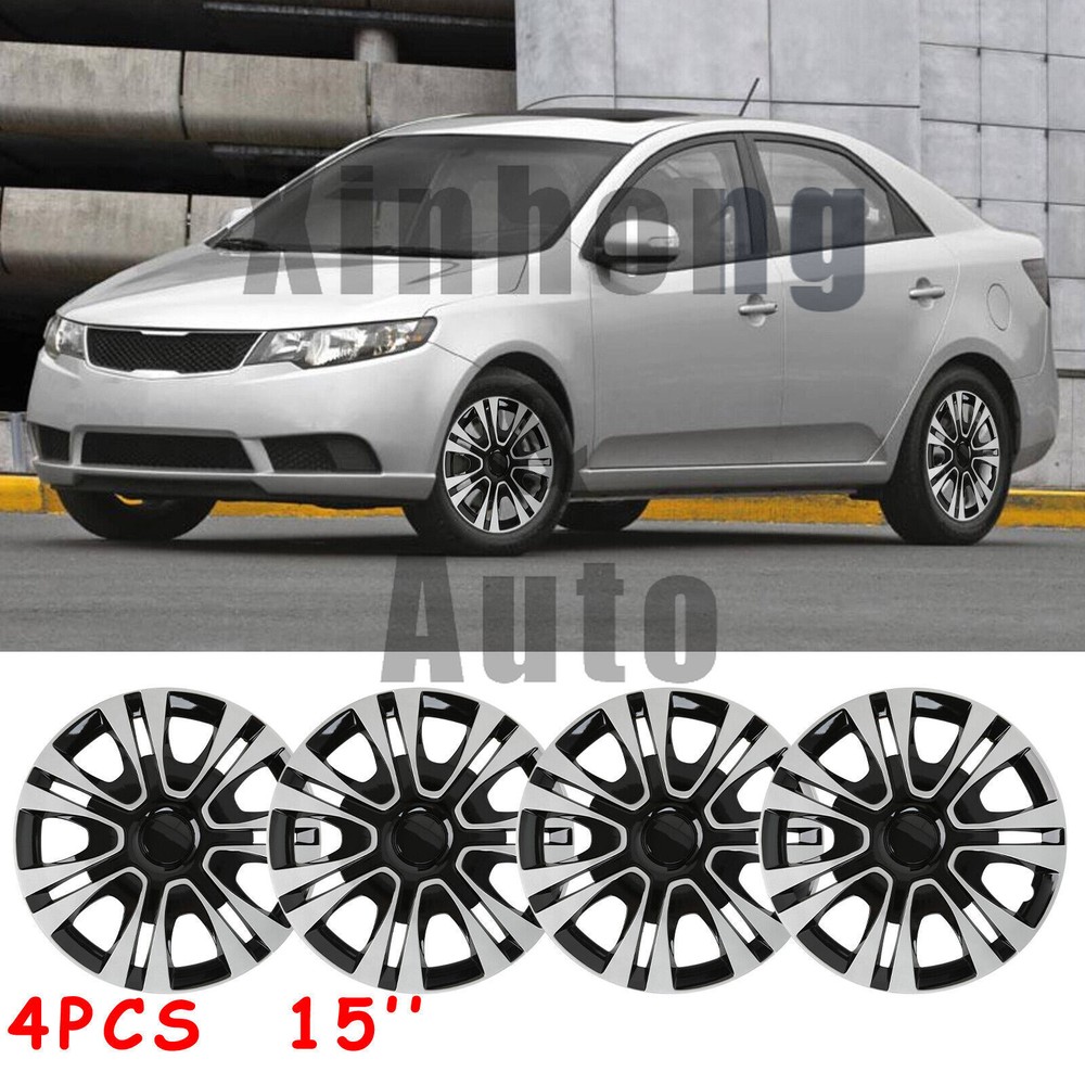 Kia Forte 15 Inch Hubcaps Set of 4 for R15 Steel Wheels