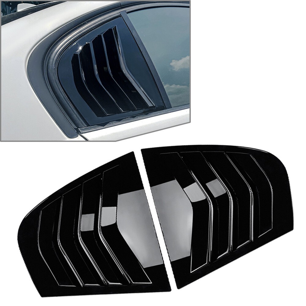 Rear Window Side Vent Shutter Louver Cover Trim Fit BMW 3 Series E90 Sedan 05-13
