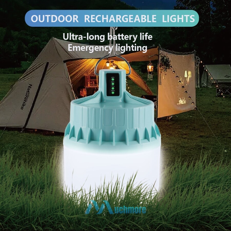 USB Rechargeable Waterproof LED Camping Tent Light Lantern 12000lm with 3 Modes