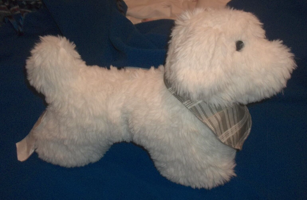 NWT My Texas House 12x17 Bonnie Ivory Faux Fur Dog Pillow Stuffed Toy