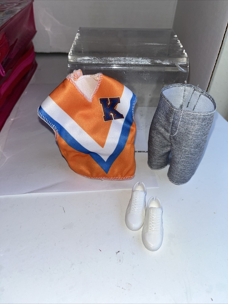 Barbie Ken Fashionista 203 Doll with Trendy Outfit Top Shorts White Sneakers