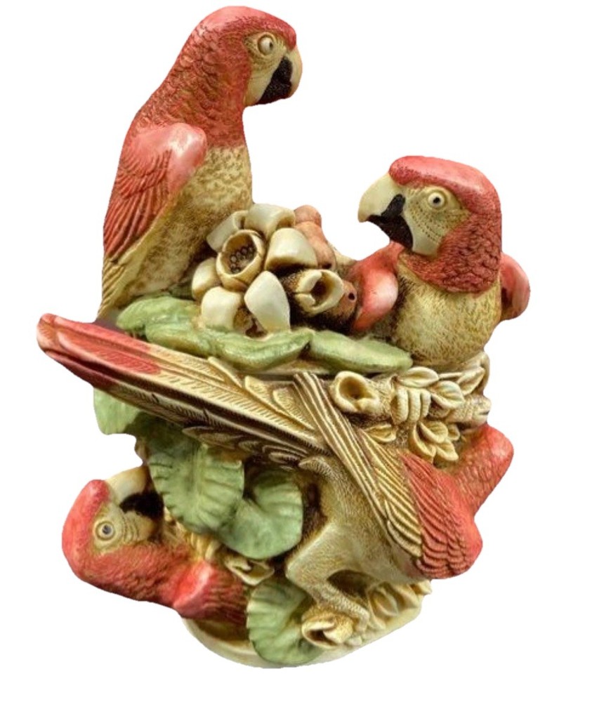 Vtg Harmony Kingdom Limited Edition “Pieces Of Eight” Birds Figurine Trinket Box