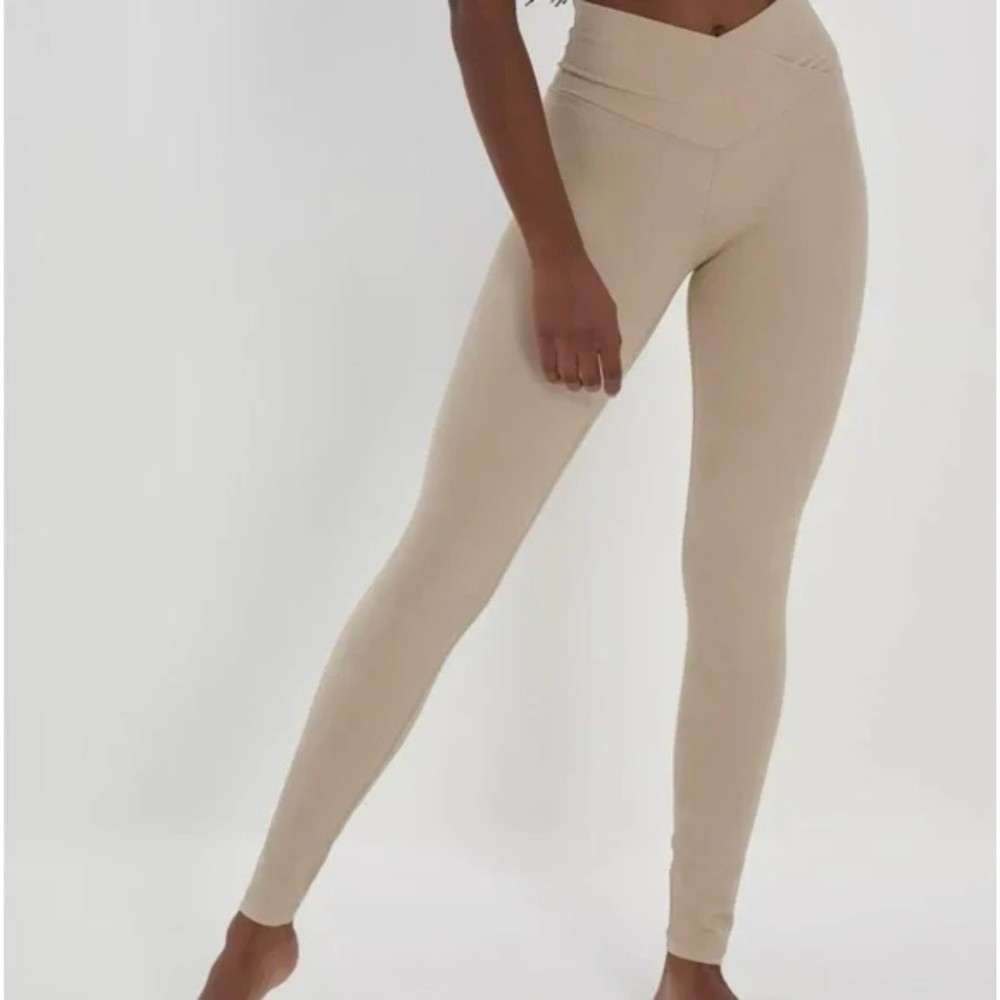 Aerie Hugger Crackle Crossover Leggings LG
