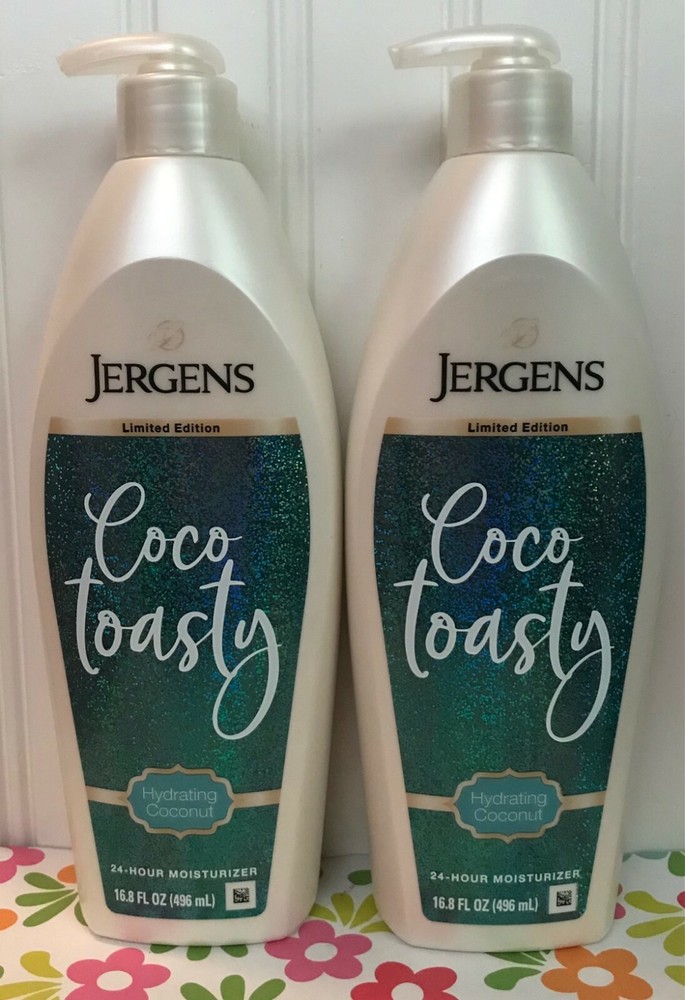 JERGENS COCO TOASTY COCONUT MOISTURIZING LOTION 16.8 OZ PACK OF 2