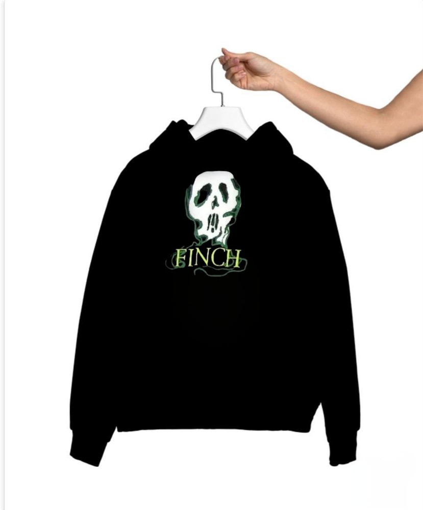 Finch Ghost Skull Graphic Print Unisex Mens Sweatshirt Hoodie S M L XL 234XL