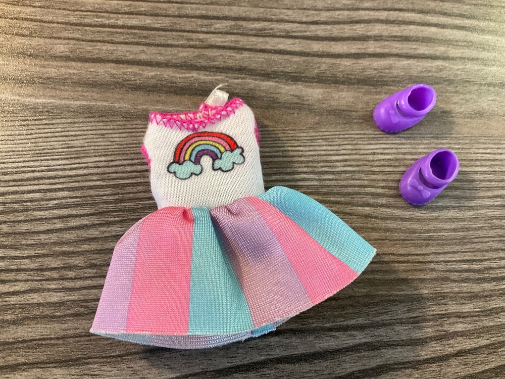 Mattel Barbie Kelly Doll Clothes Dress Shoes Set Lot # 24