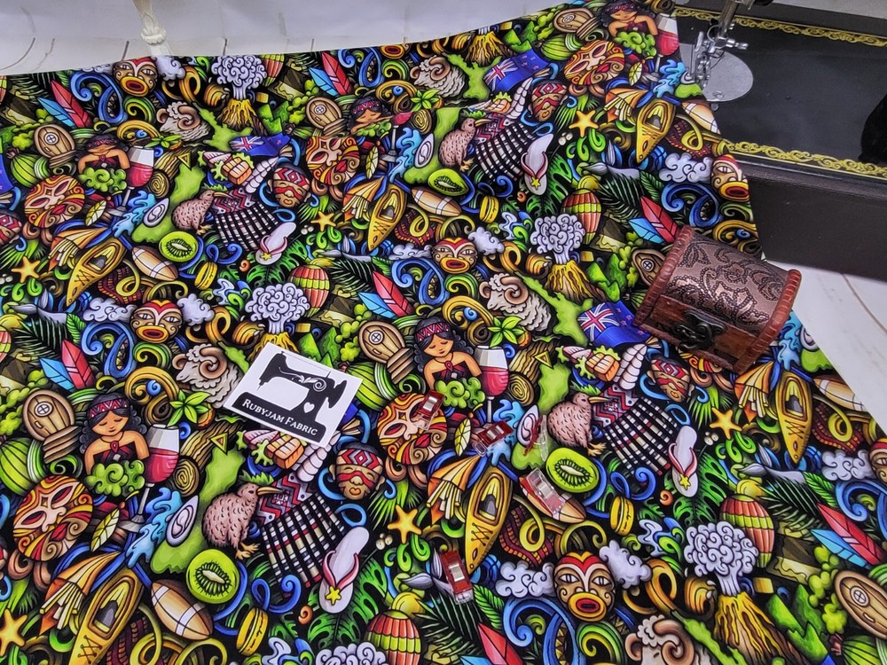 New Zealand, NZ Fabric, cotton lycra jersey knit fabric 150cm wide