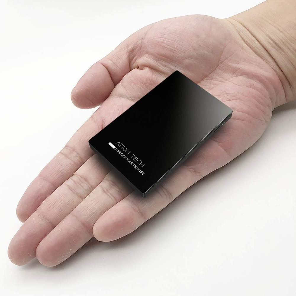 Dual USB Output Super Slim Power Bank Ultra Thin,  3000Mah Portable Charger Mini