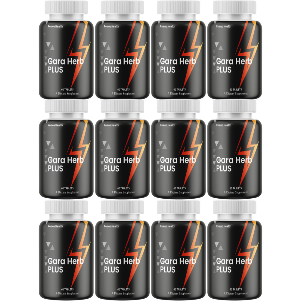 GaraHerb Pills Advanced Energy & Fitness Supplement Gara Herb 60 Caps (12 Pack)