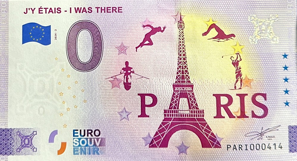 Ticket 0 EURO I WAS THERE OLYMPICS PARIS 2024 RADAR NUMBER 414