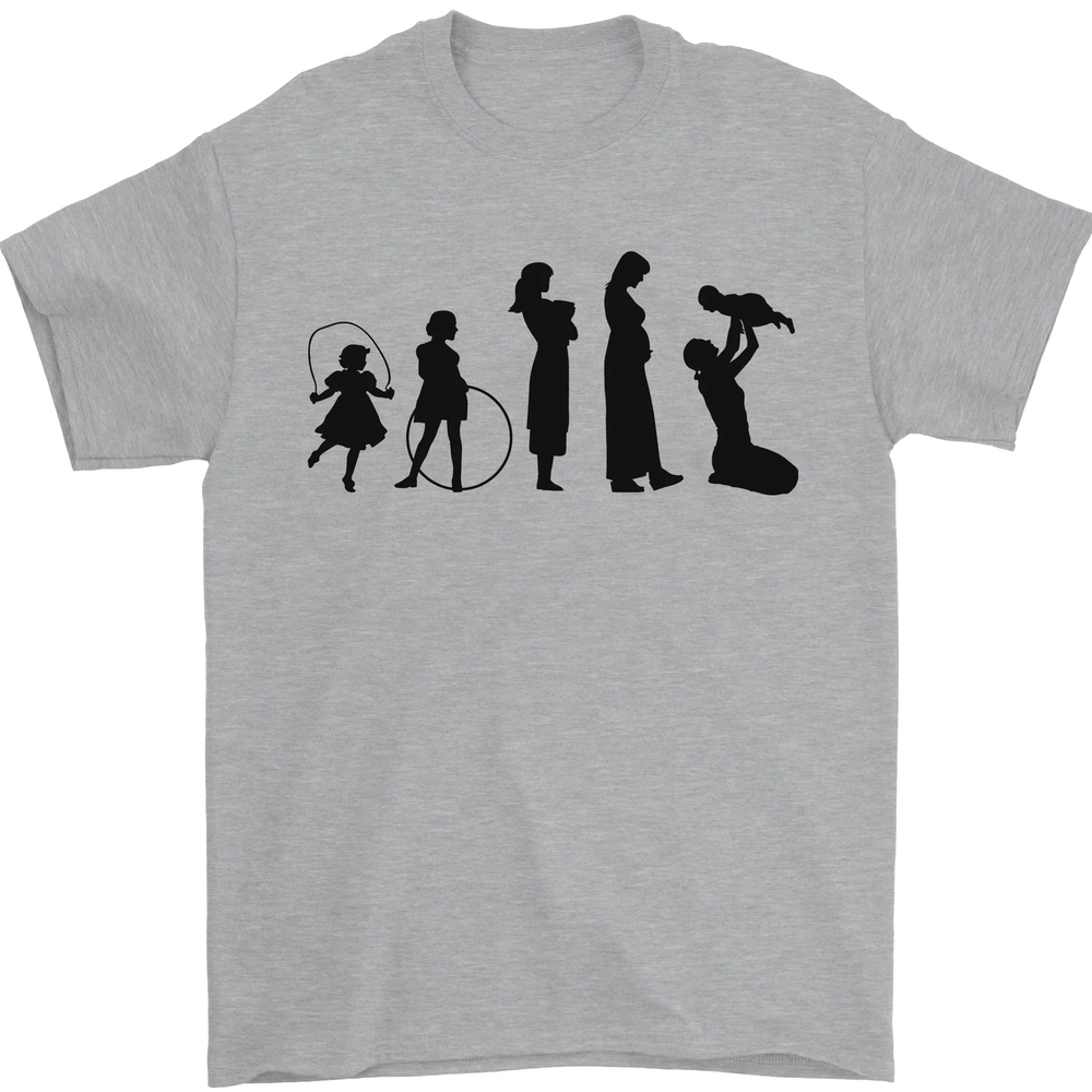 Funny Child to Mother Evolution Mothers Day Mens T-Shirt 100% Cotton