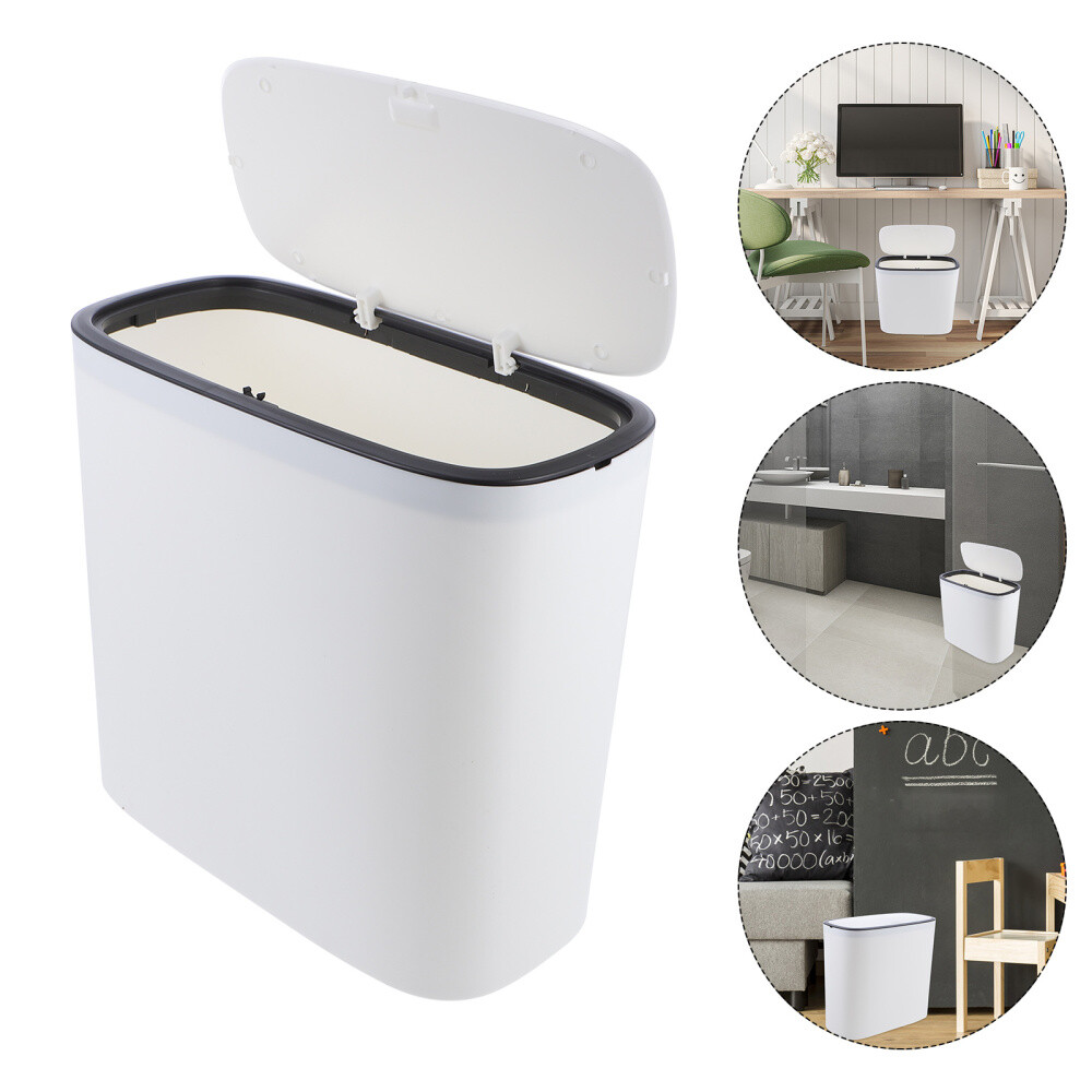 Garbage Can Car Trash Bin Lid Cans Dog Food Container Small