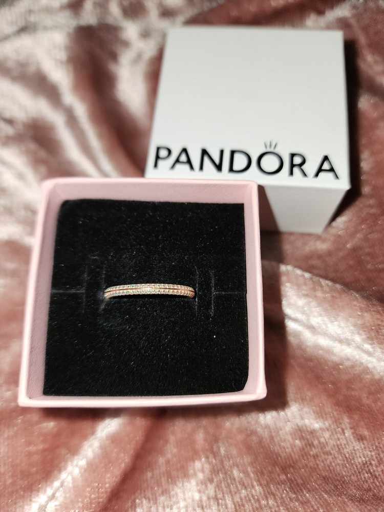 Pandora Pave ME Rose Gold Ring size 6