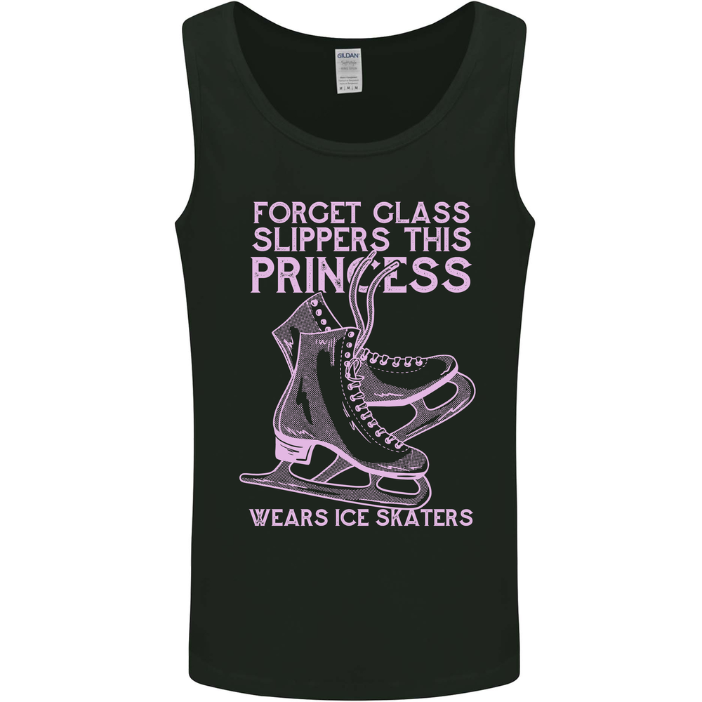 Funny Skater This Princess Wears Ice Skates Mens Vest Tank Top