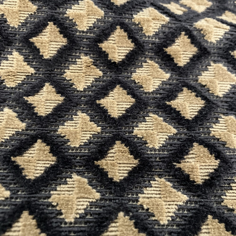 Scalamandre Grospoint Velvet Upholstery Fabric in Caramel/Mocha 1 Yard