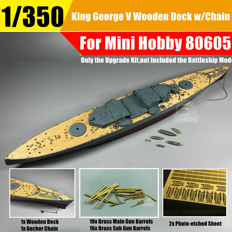 1/350 British King George V Class Basic Detail-up Upgrade Set fr MiniHobby 80605