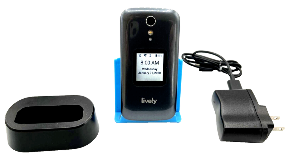 Lively Jitterbug Flip 2 Cell Phone Alcatel - SENIOR CITIZEN FLIP - GREAT SHAPE!!