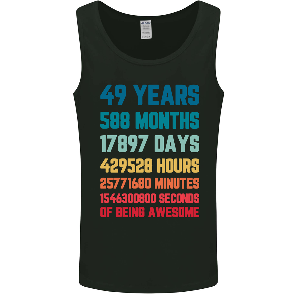 49th Birthday 49 Year Old Mens Vest Tank Top