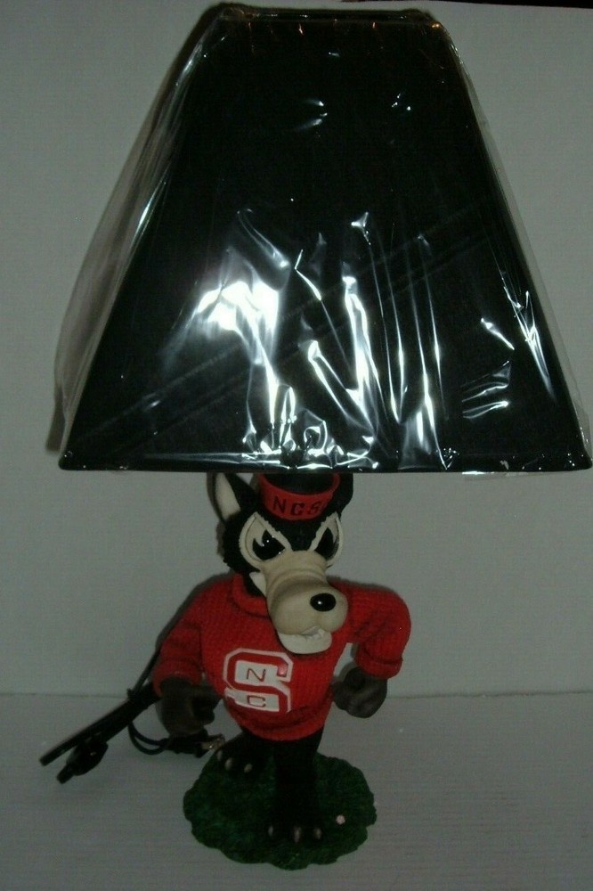 NORTH CAROLINA STATE RED BLK WOLFIE MASCOT RESIN 23