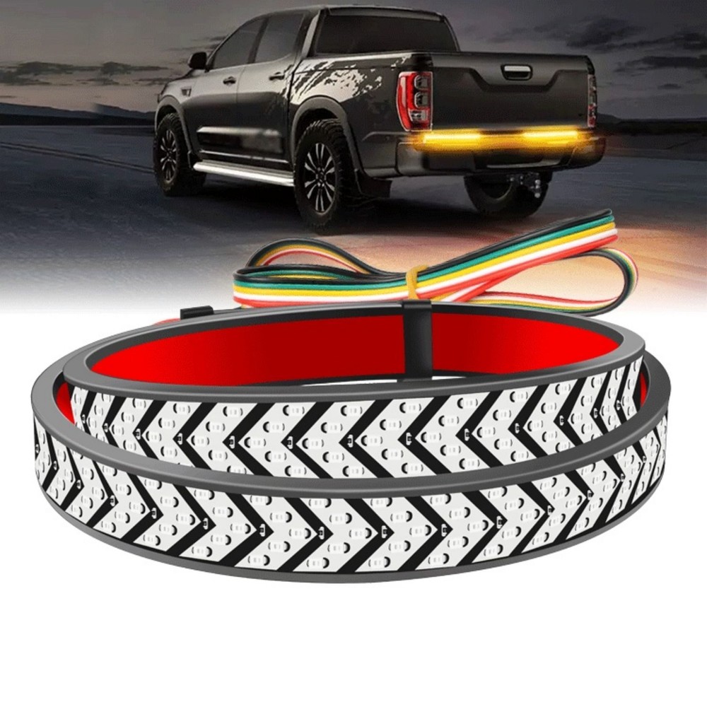 60 inch Truck Tailgate Light Bar DC 12V Function Red/Yellow LED Light Strip