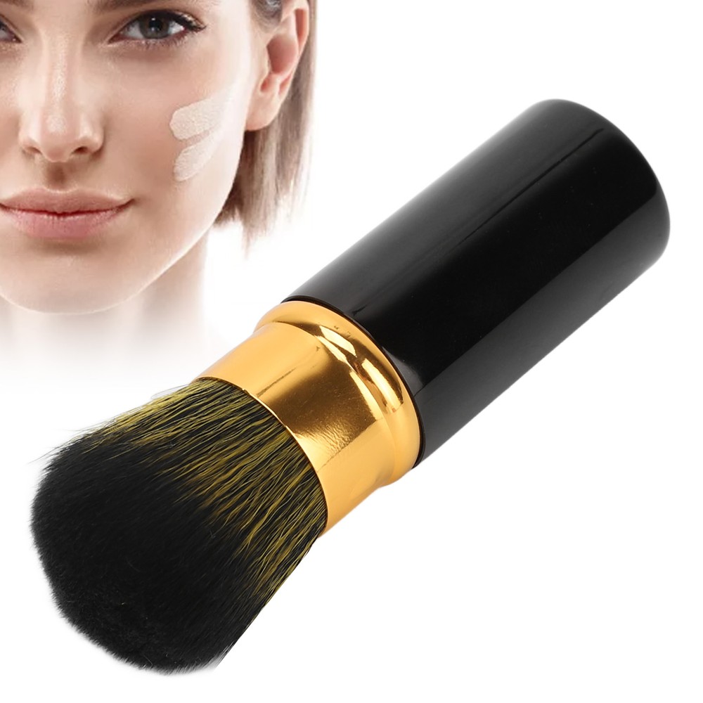 Retractable Portable Makeup Brush for Loose Powder Soft Travel-Friendly