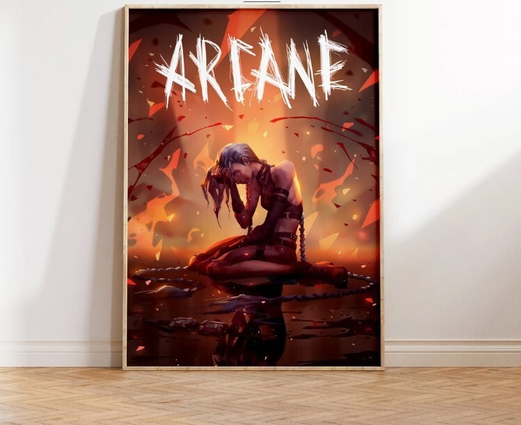 Arcane TV Series Jinx Wall Art Fine Art Print Gaming Room Decor