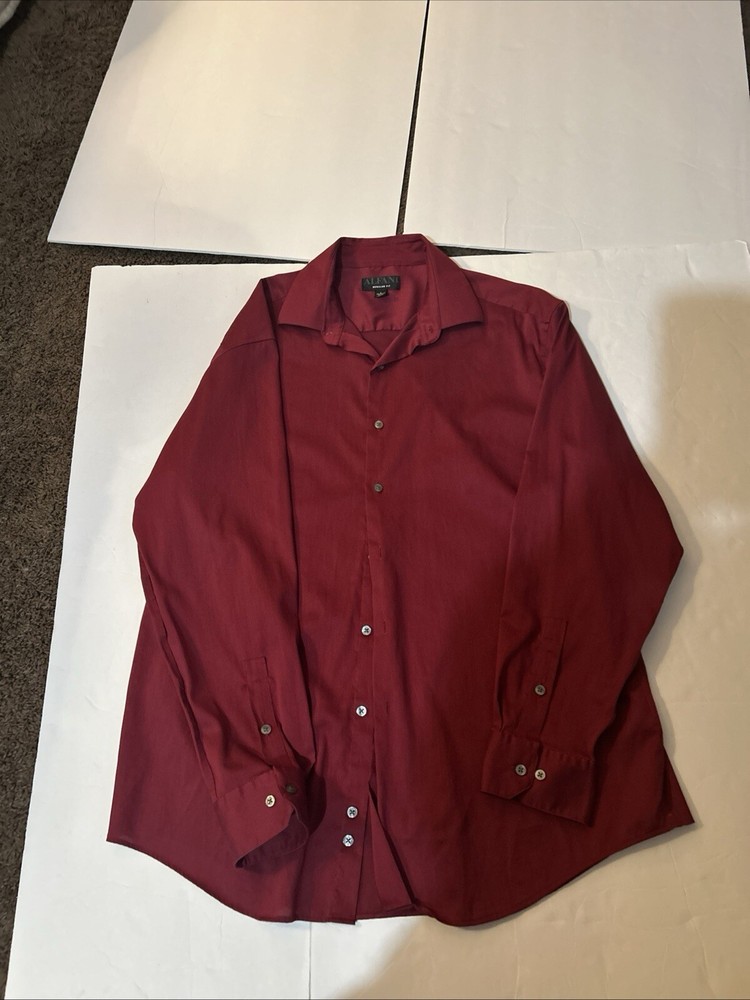 Alfonte regular fit size large shirt red