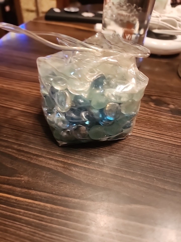 Glass Rocks Various Shades Of Blue