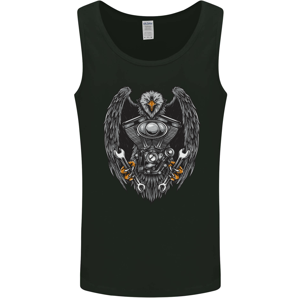 Eagle Engine Motorcycles Motorbike Biker Mens Vest Tank Top