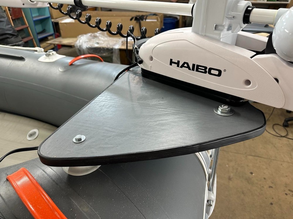 PVC boat bow platform for electric motor
