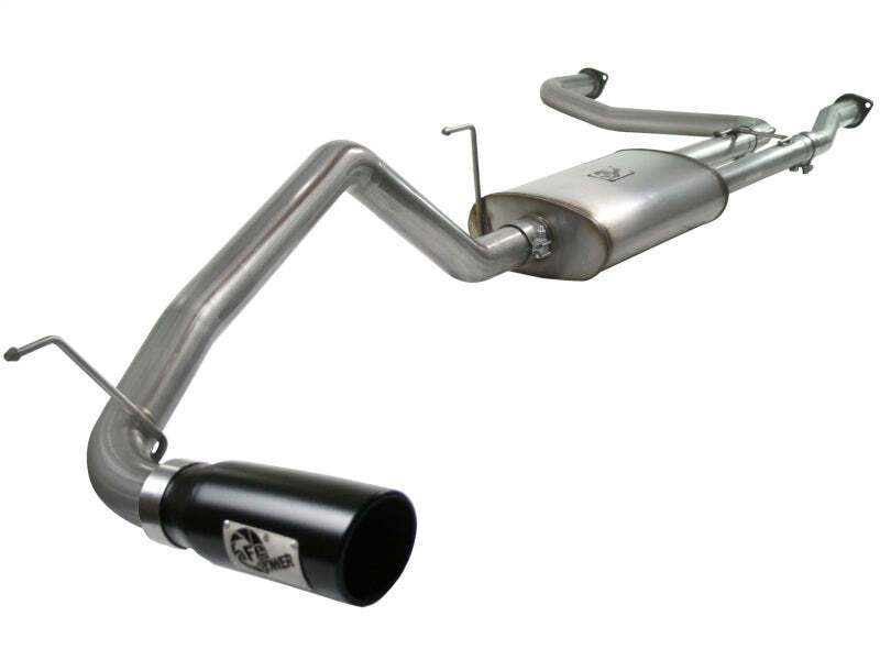 aFe MACHForce XP Exhaust Cat-Back 2.5/3in SS-409 w/ Black Tip Fits 04-12 Nissan