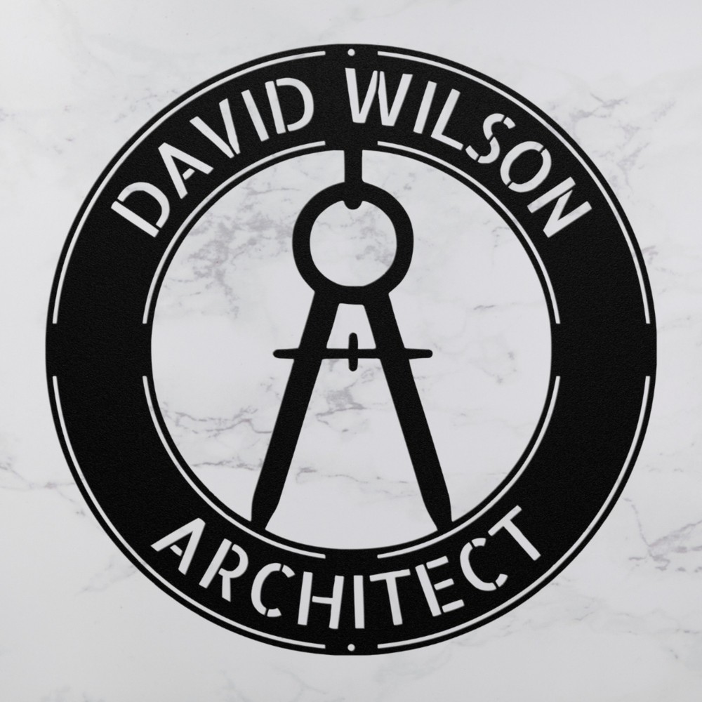 Personalized Architect Metal Sign Architect Office Decor Gift for Architects