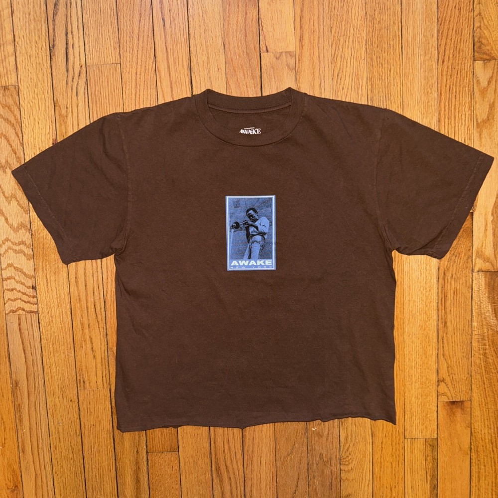 Awake NY Miles Davis Vintage Brown Graphic Tee