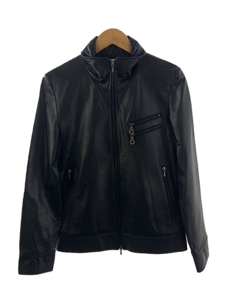 Flying Dutchman/Leather Jacket Blouson/M/Cowhide/Blk 8922