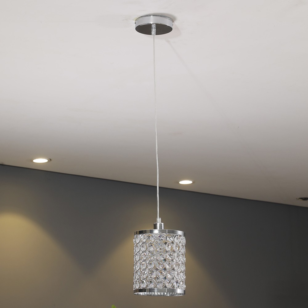 3X Crystal Ceiling Lamp Hanging Pendant Light Modern Chandelier Lighting Fixture