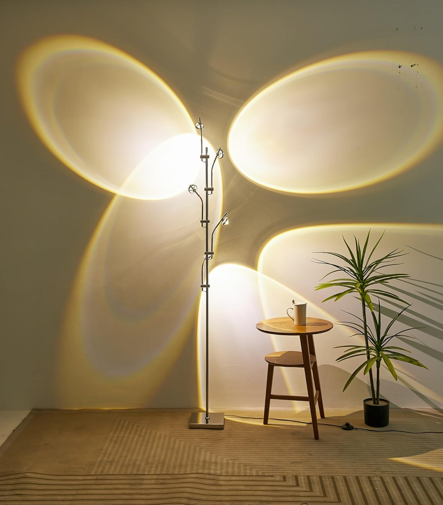 Sunset Floor Lamp Projector LED with Replaceable Filters - Light & Shadow Mood L