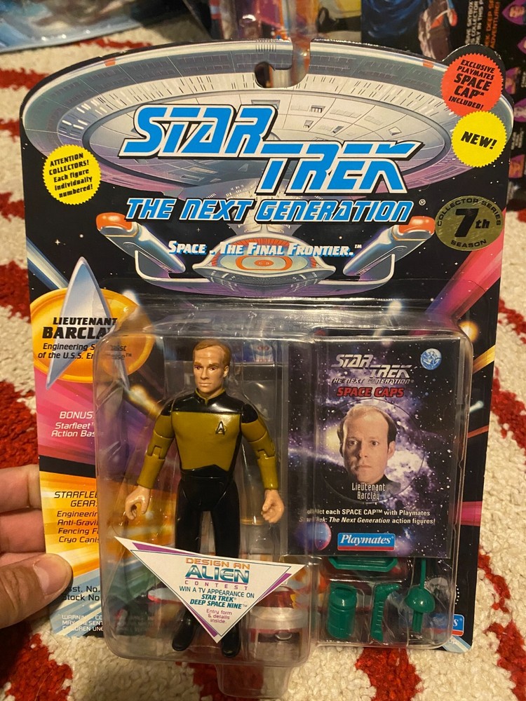 Vintage PLAYMATES TOYS STAR TREK LIEUTENANT BARCLAY Figure