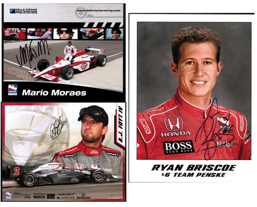 Formula 1 F1 Indy 500 Car AUTOGRAPH SIGNED PHOTO UPick Foyt IV Duno Junqueira +