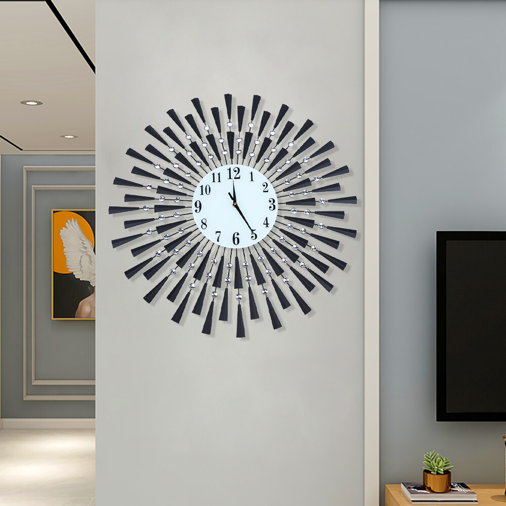 Modern 3D Large Wall Clock Art Arab Numerals Home Living Room Office Decor  NEW