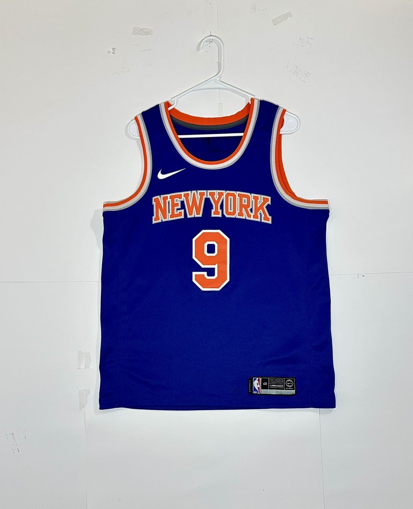 Nike RJ Barrett #9 New York Knicks Dri-FIT Swingman Jersey Blue Large